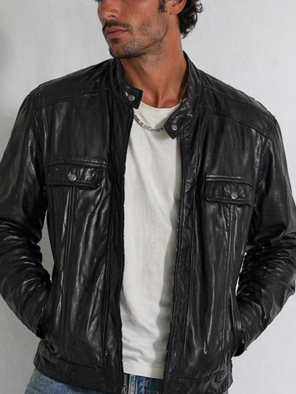 Harley-Davidson Black Leather Bomber Jacket